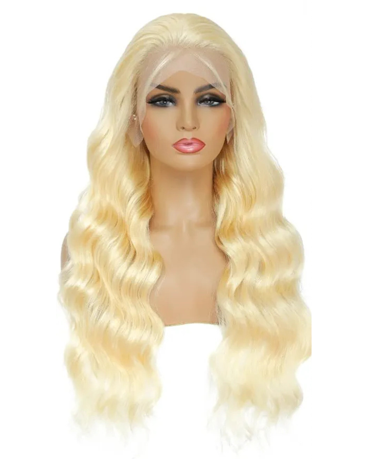 BLONDE BODY WAVE VIRGIN HD GLUELESS FRONT LACE WIG