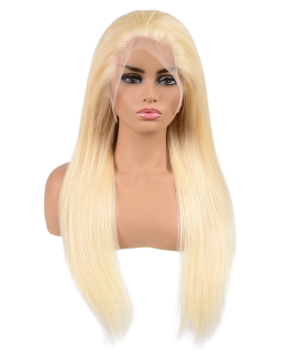 BLONDE STRAIGHT VIRGIN HD GLUELESS LACE FRONT WIG