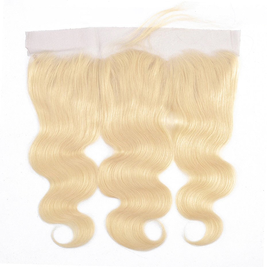 BLONDE BODY WAVE VIRGIN 13X4 LACE FRONTAL