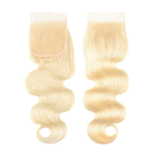 BLONDE BODY WAVE VIRGIN 4X4 HD LACE CLOSURE