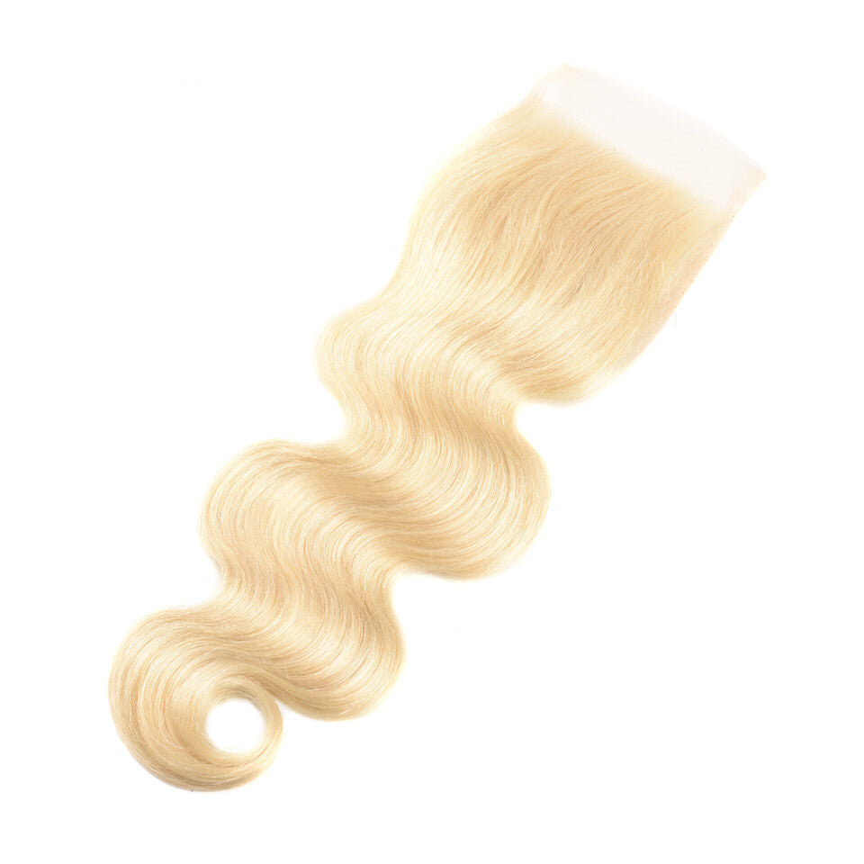 BLONDE BODY WAVE VIRGIN 4X4 HD LACE CLOSURE