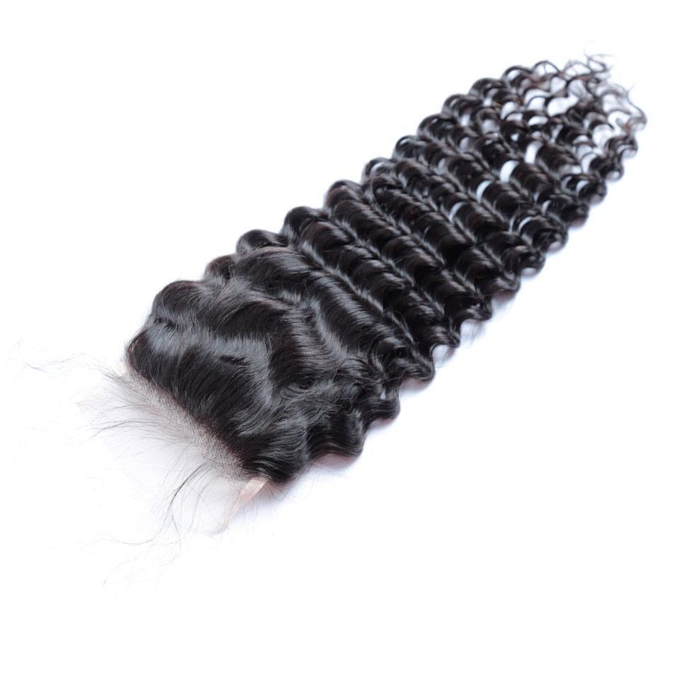 DEEP WAVE VIRGIN 4X4 HD LACE CLOSURE