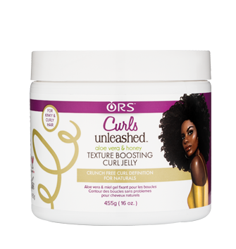 ORS Curls Unleashed Aloe Vera and Honey Texture Boosting Curl Jelly, 16 Oz