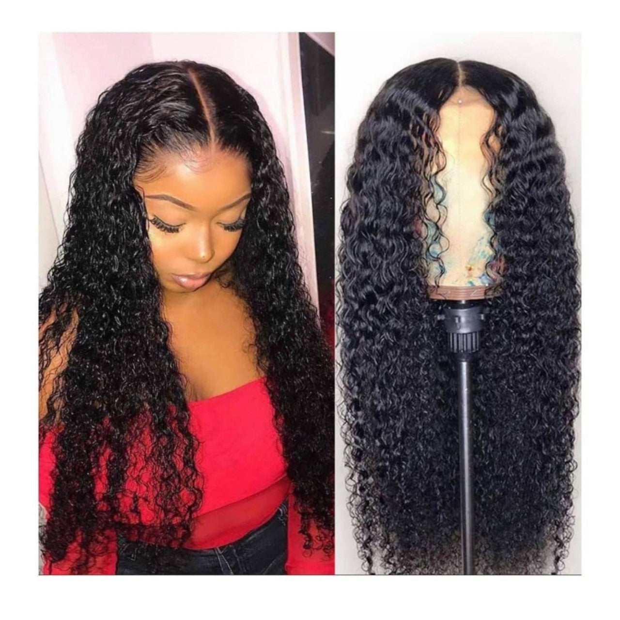 WATER WAVE VIRGIN HD GLUELESS LACE FRONT WIG