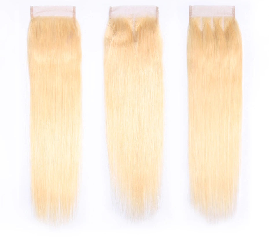 BLONDE STRAIGHT VIRGIN 4X4 HD LACE CLOSURE