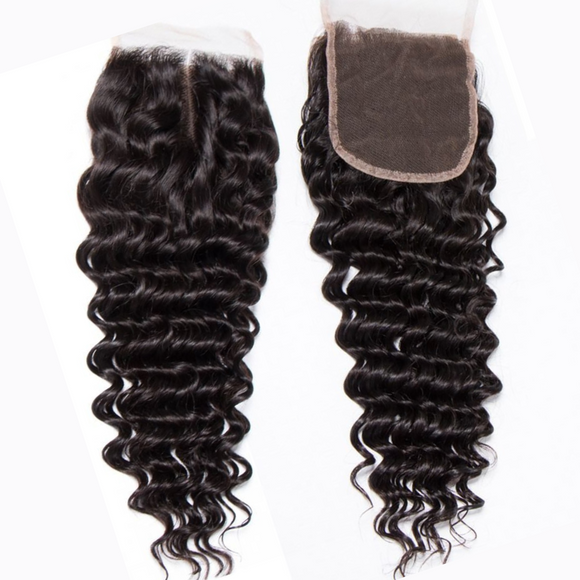 DEEP WAVE VIRGIN 4X4 HD LACE CLOSURE