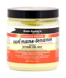 AUNT JACKIE'S FLAXSEED RECIPES CURL MANE-TENANCE DEFINING CURL WHIP, 15 oz