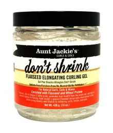 AUNT JACKIE'S DON'T SHRINK FLAXSEED ELONGATING CURLING GEL, 15 oz