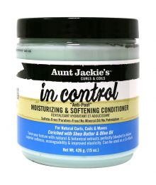 AUNT JACKIE'S IN CONTROL ANTI-POOF MOISTURIZING & SOFTENING CONDITIONER, 15 oz
