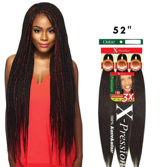X-PRESSION PRE-STRETCHED BRAIDS 3X-42"-52"