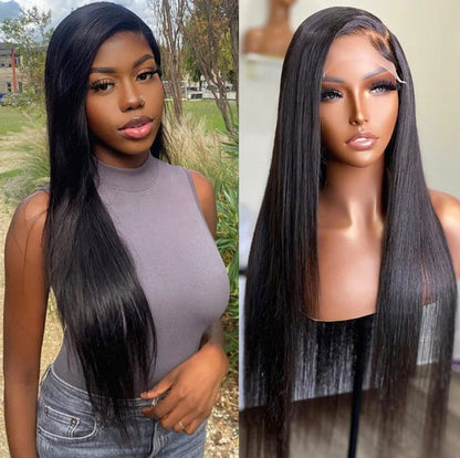 STRAIGHT VIRGIN HD GLUELESS LACE FRONT WIG