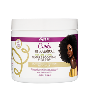 ORS Curls Unleashed Aloe Vera and Honey Texture Boosting Curl Jelly, 16 Oz