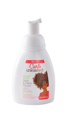 ORS Curls Unleashed Green Tea and Mango Shine and Define Mousse, 8 fl. Oz.