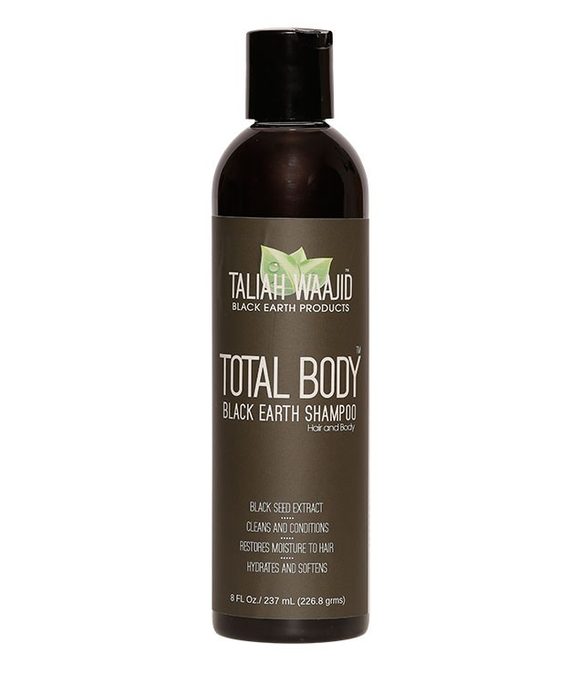 Taliah Waajid Total Body Black Earth Shampoo, 8 oz
