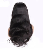 WAVY VIRGIN HAIR LACE FRONT WIG